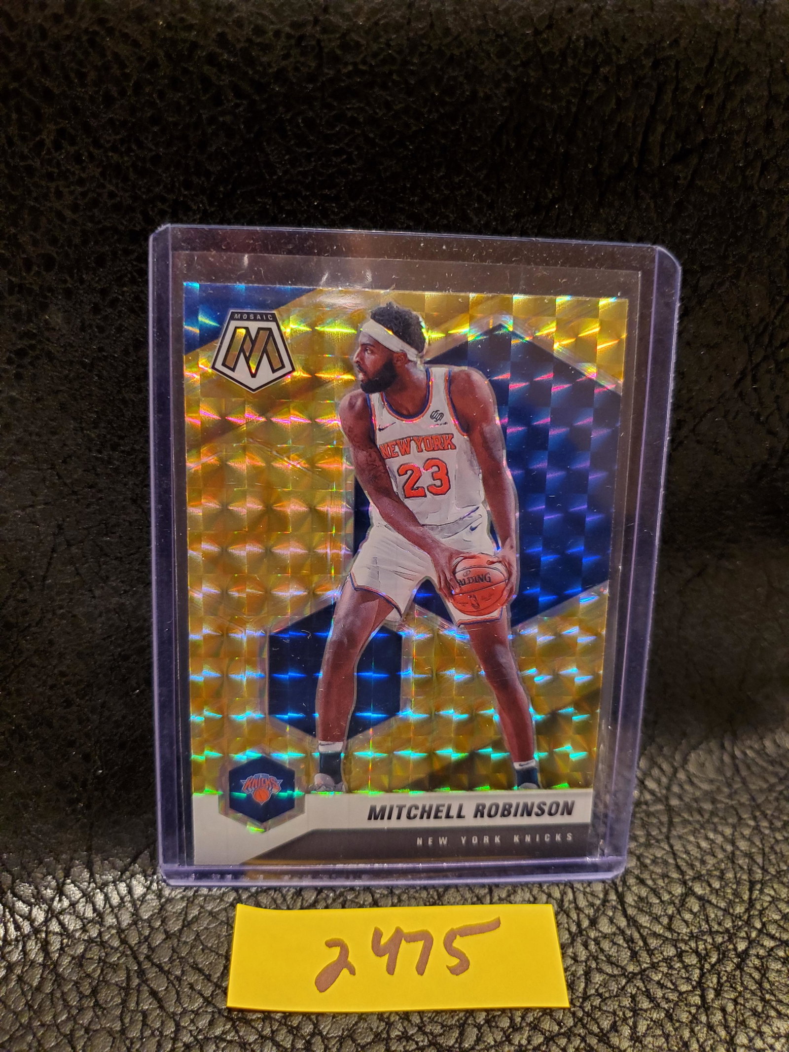 Mitchell Robinson 2020-21 Mosaic Reactive Yellow New York Knicks #178: Mitchell Robinson 2020-21 Mosaic Reactive Yellow New York Knicks #178
