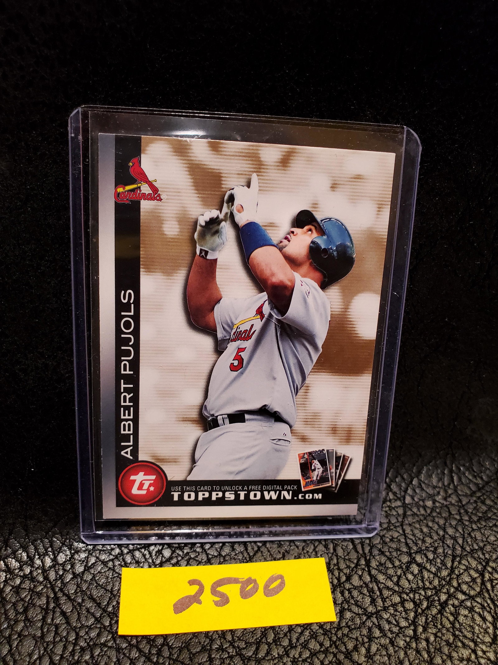 Albert Pujols 2010 Toppstown Base St. Louis Cardinals #FCTTT14: Albert Pujols 2010 Toppstown Base St. Louis Cardinals #FCTTT14