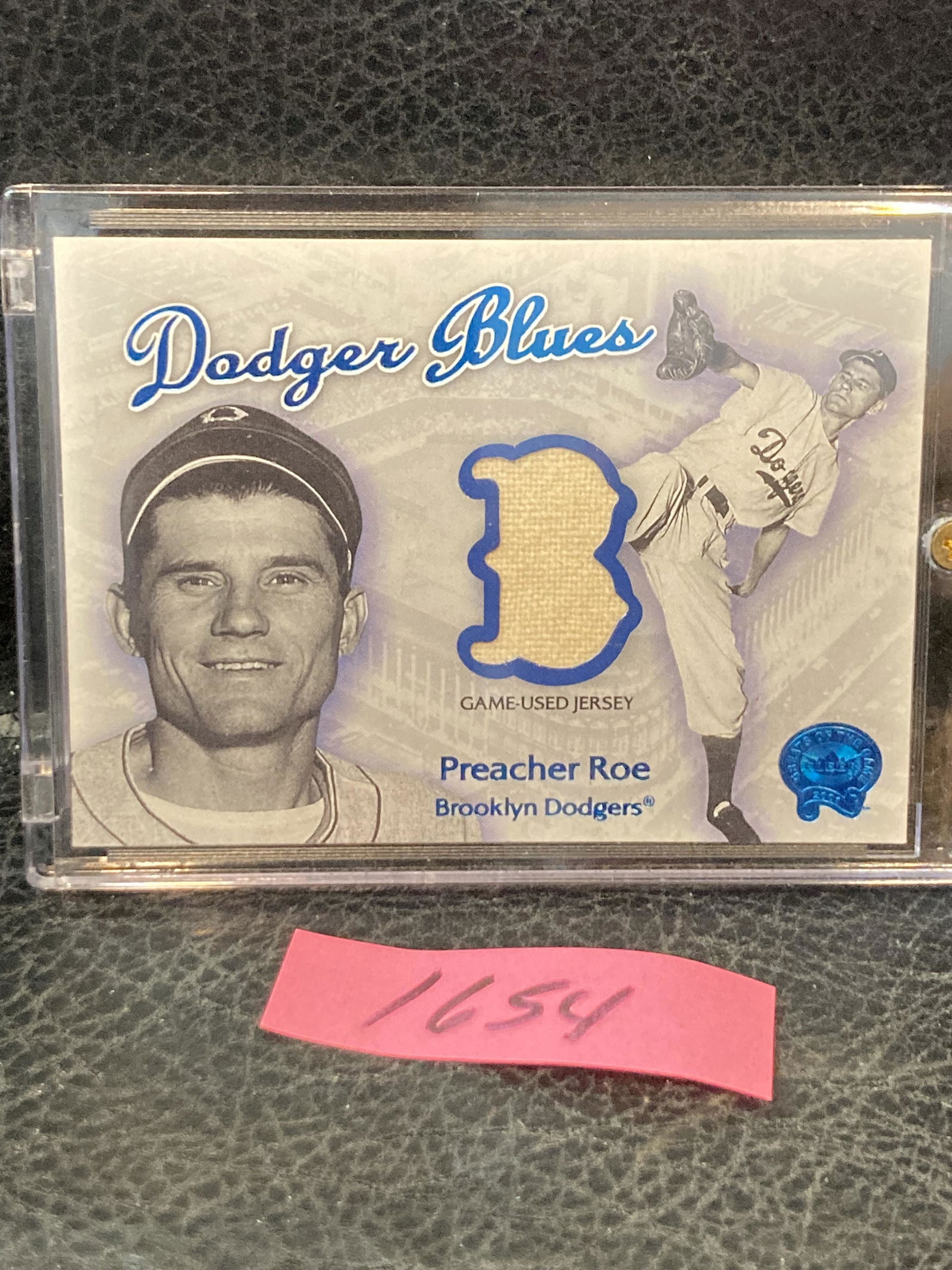 Preacher Roe Brooklyn Dodgers 2001 Fleer Dodger Blues Jersey Card Game Used (1 of 2)
