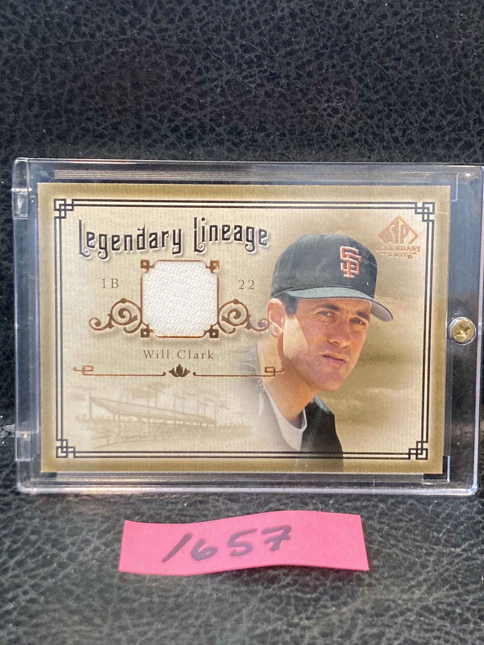 Will Clark San Francisco Giants 2005 SP Legendary Cuts Game Used Jersey Card (1 of 2)