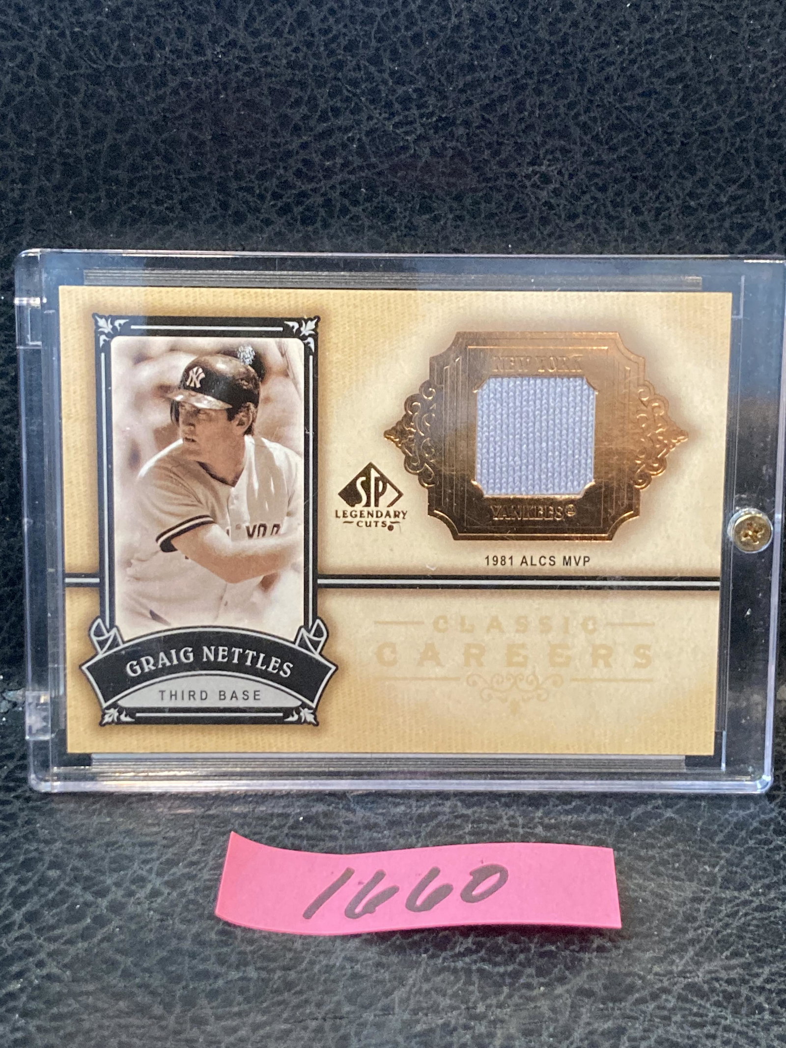 2005 Upper Deck SP Legendary Cuts Classic Careers #GN Graig Nettles GAME USED: 2005 Upper Deck SP Legendary Cuts Classic Careers #GN Graig Nettles GAME USED
