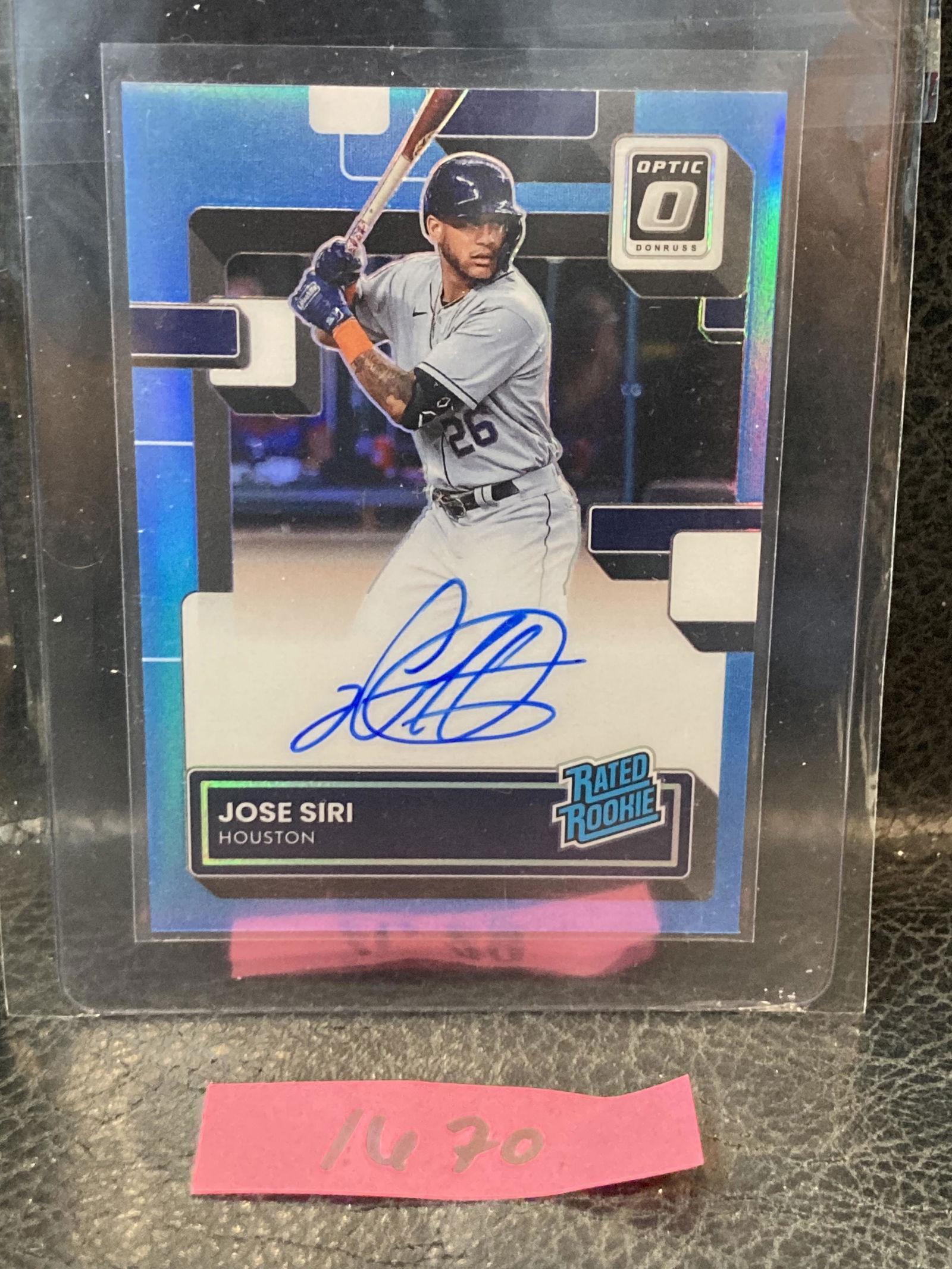 Jose Siri 2022 Donruss Optic Rookie Carolina Blue Holo 04/35 Auto Autograph RC (1 of 2)