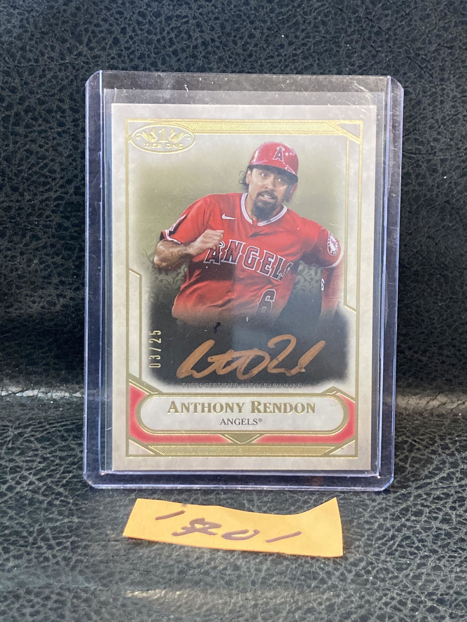 ANTHONY RENDON 2021 Topps Tier One Talent BRONZE INK AUTO #/25 #TITA-AR ANGELS (1 of 2)