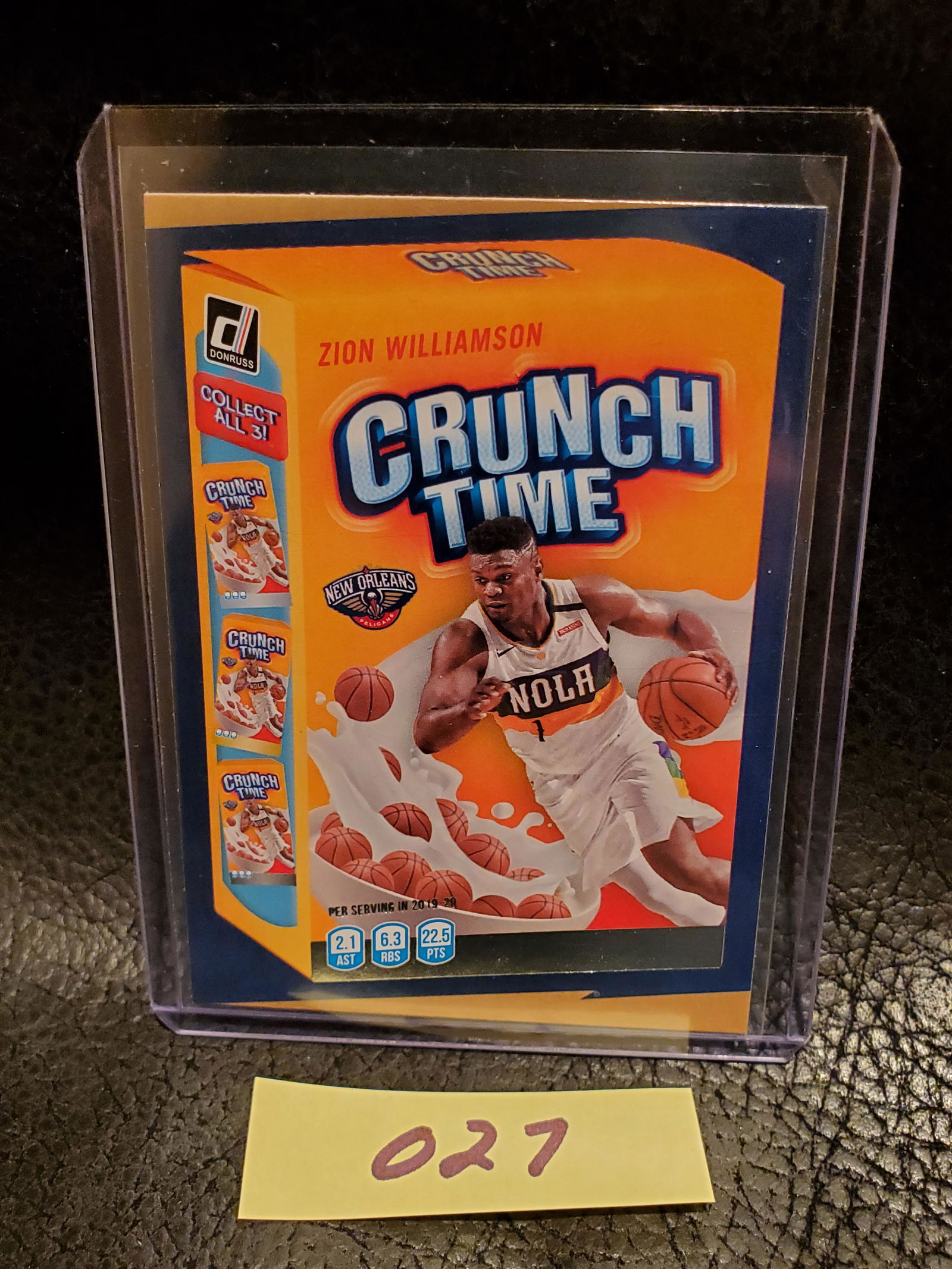 Zion Williamson 2020-21 Donruss Crunchtime Insert New Orleans Pelicans #9 (1 of 2)