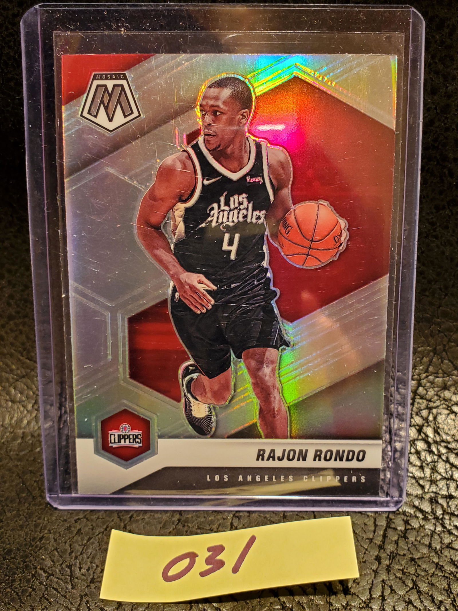 Rajon Rondo 2020-21 Mosaic Silver Los Angeles Clippers #61 (1 of 2)