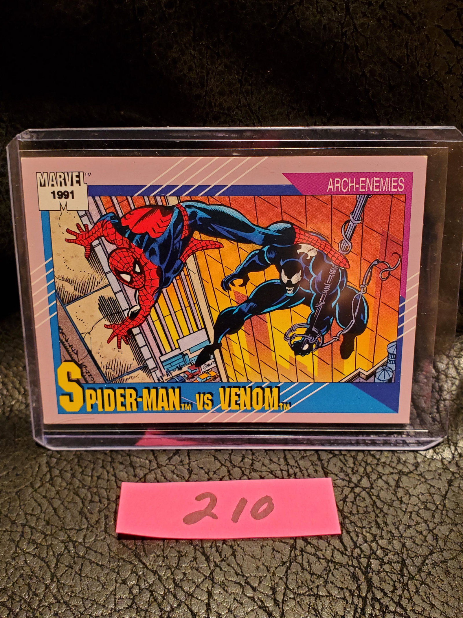 Spider-Man vs Venom 1991 Impel Marvel Arch Enemies #91: Spider-Man vs Venom 1991 Impel Marvel Arch Enemies #91