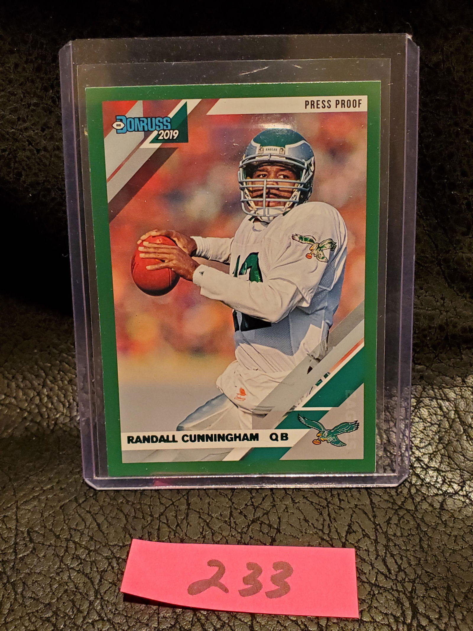 Randall Cunningham 2019 Donruss Green Press Proof Philadelphia Eagles #209 (1 of 2)