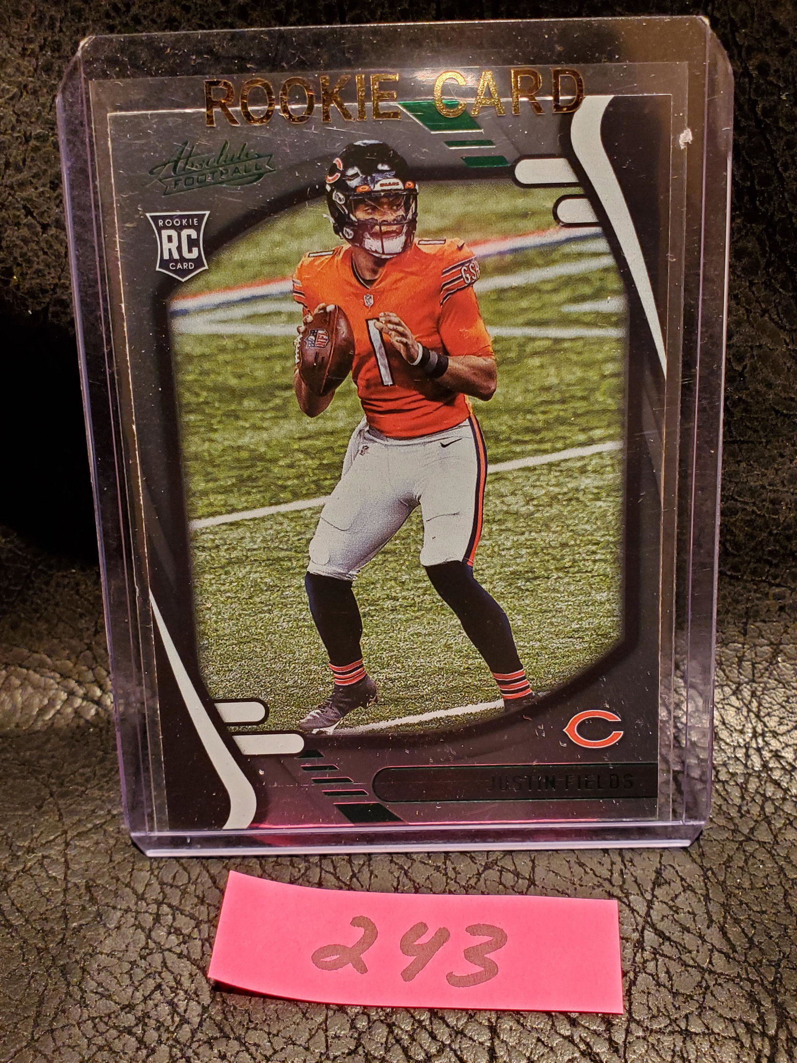 Justin Fields 2021 Absolute Green Foil Rookie Chicago Bears #108 (1 of 2)