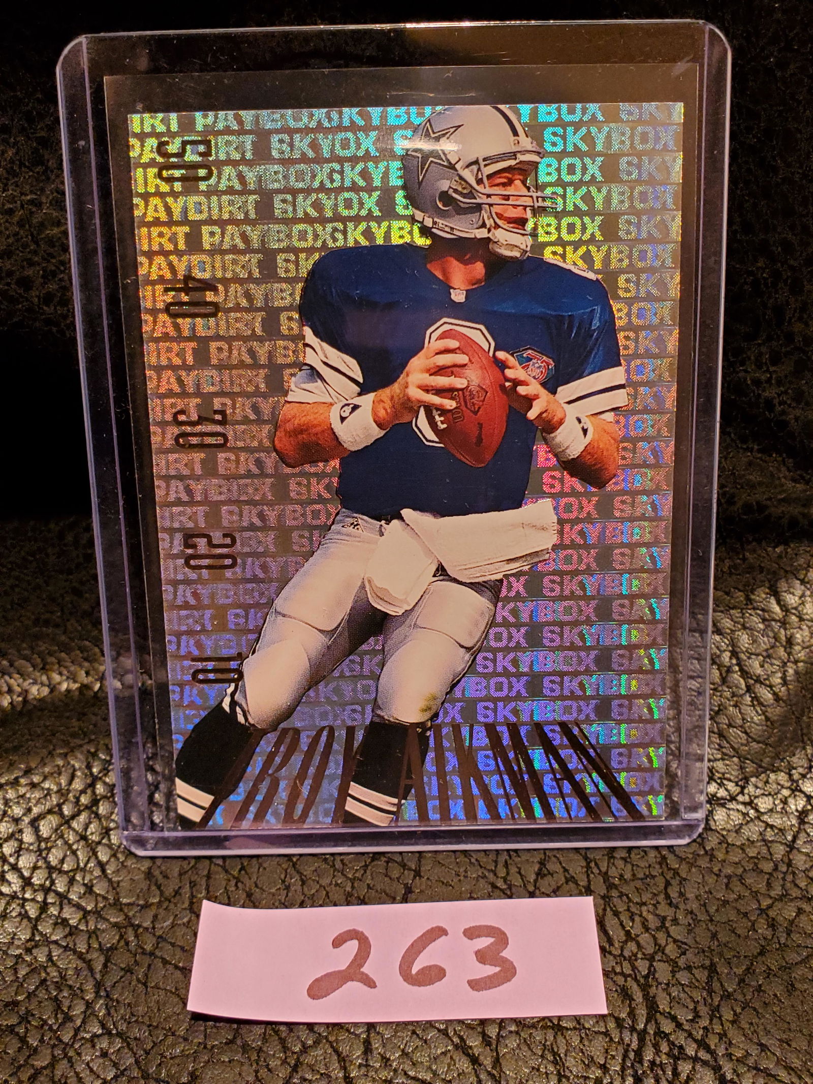 Troy Aikman 1995 Skybox Premium Paydirt Dallas Cowboys #PD1 (1 of 2)