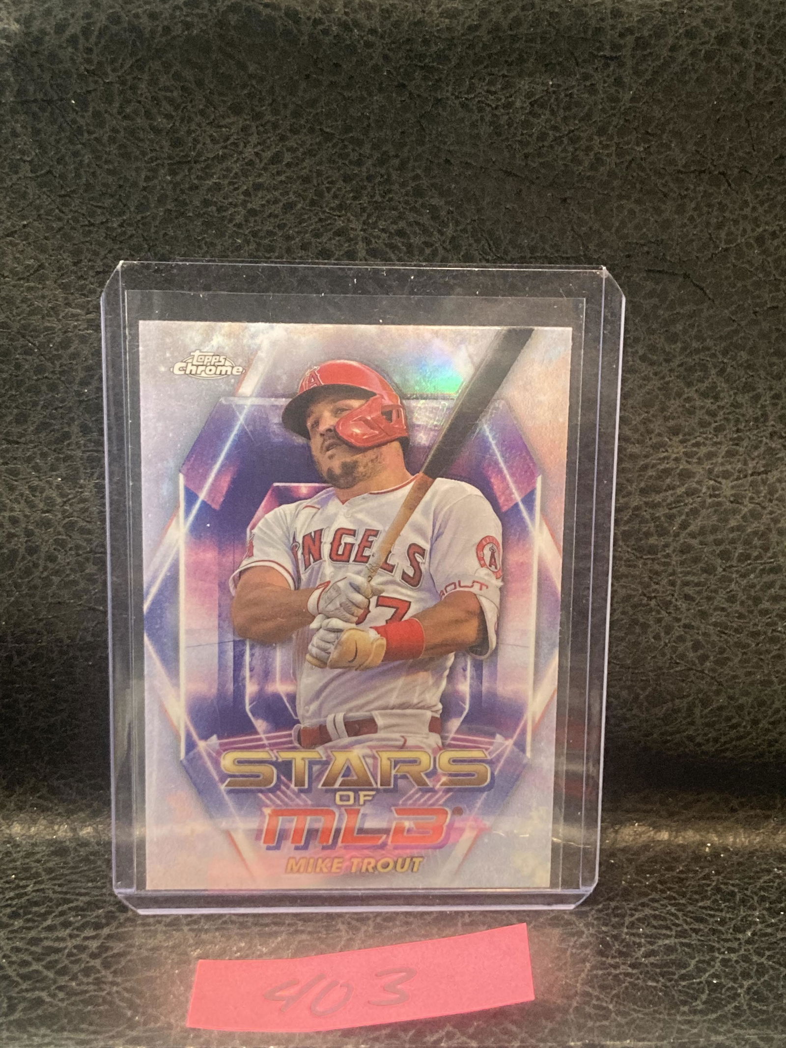 Mike Trout 2023 Topps Series 1 Stars of MLB Chrome #SMLBC-2 Los Angeles Angels (1 of 2)