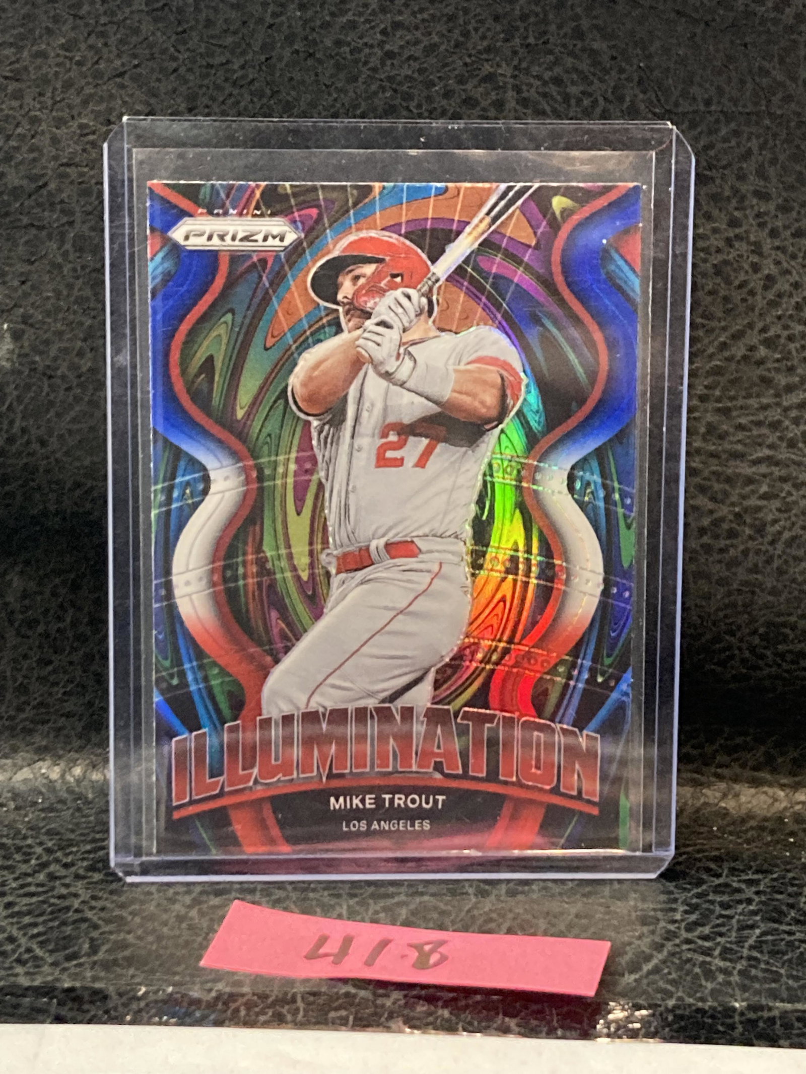 Mike Trout SILVER REFRACTOR PANINI PRIZM ILLUMINATION INSERT 2022 ANGELS (1 of 3)