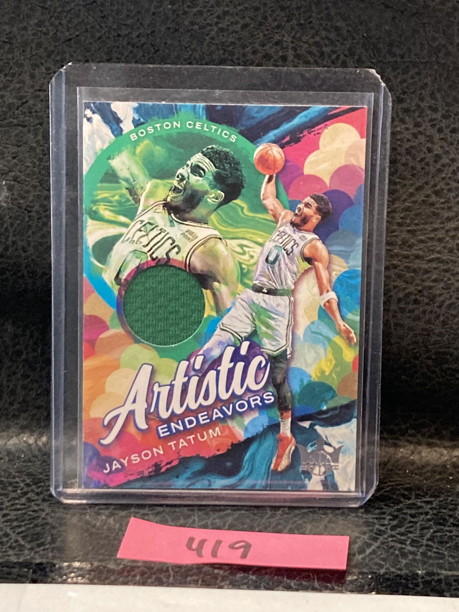 JAYSON TATUM JERSEY INSERT 2021-22 PANINI COURT KINGS ARTISTIC ENDEAVORS #AE-JTA (1 of 2)