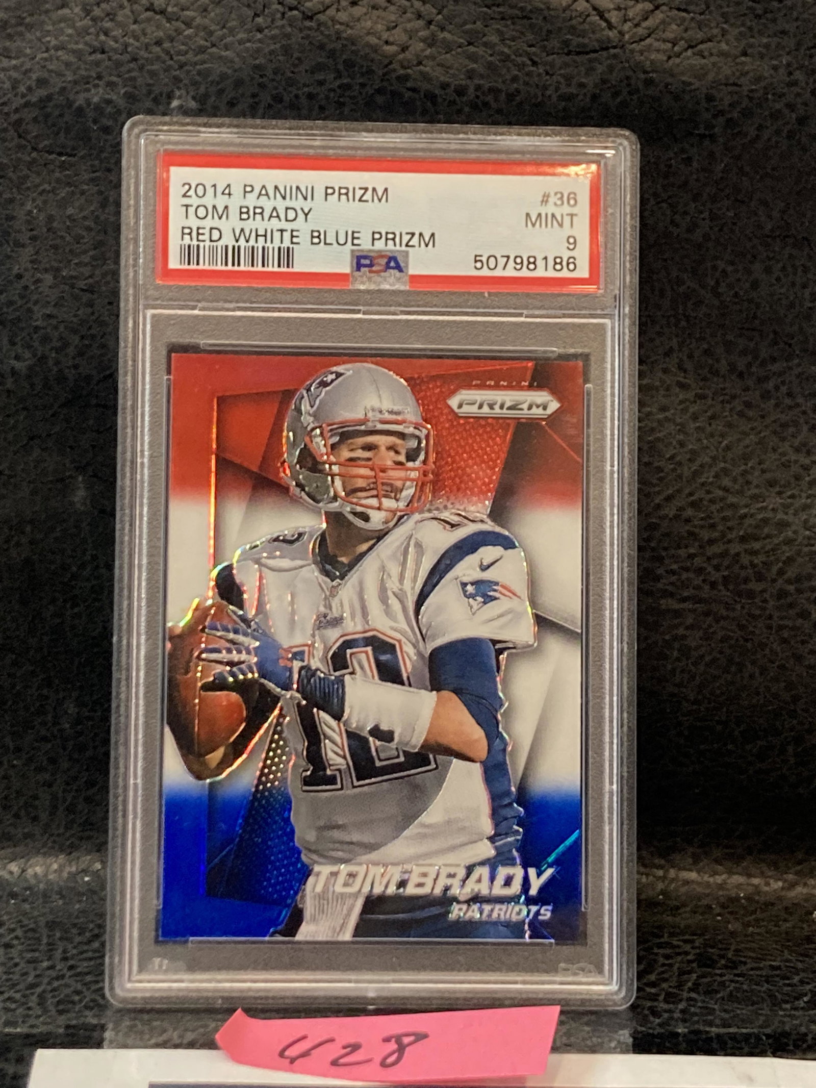 Tom Brady 2014 Panini Prizm #36 Red White & Blue PSA 9 PATRIOTS (1 of 2)