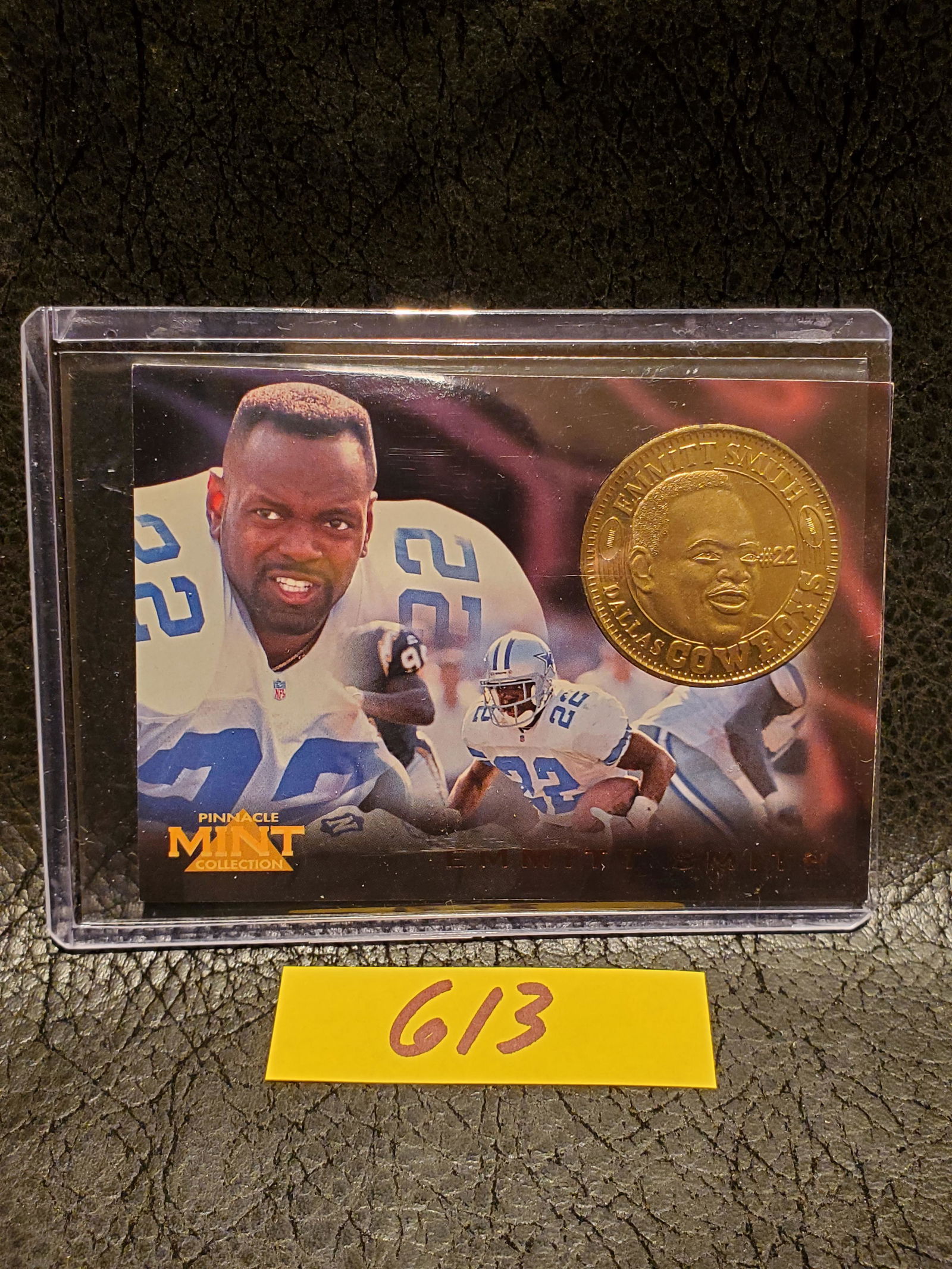 Emmitt Smith 1996 Pinnacle Mint Collection Coin Card Dallas Cowboys #15 (1 of 2)