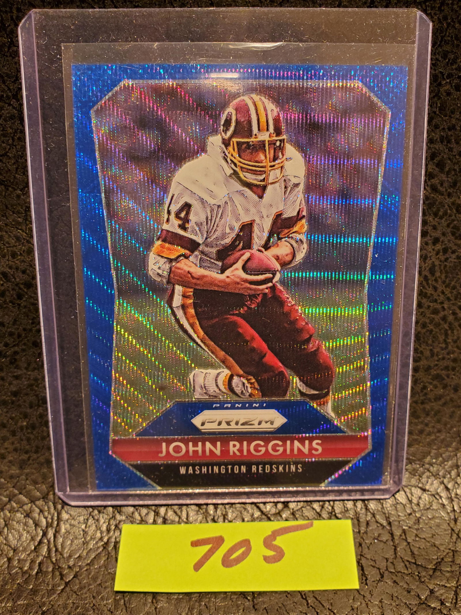 John Riggins 2015 Prizm Blue Wave #/150 Washington Redskins #44 (1 of 2)