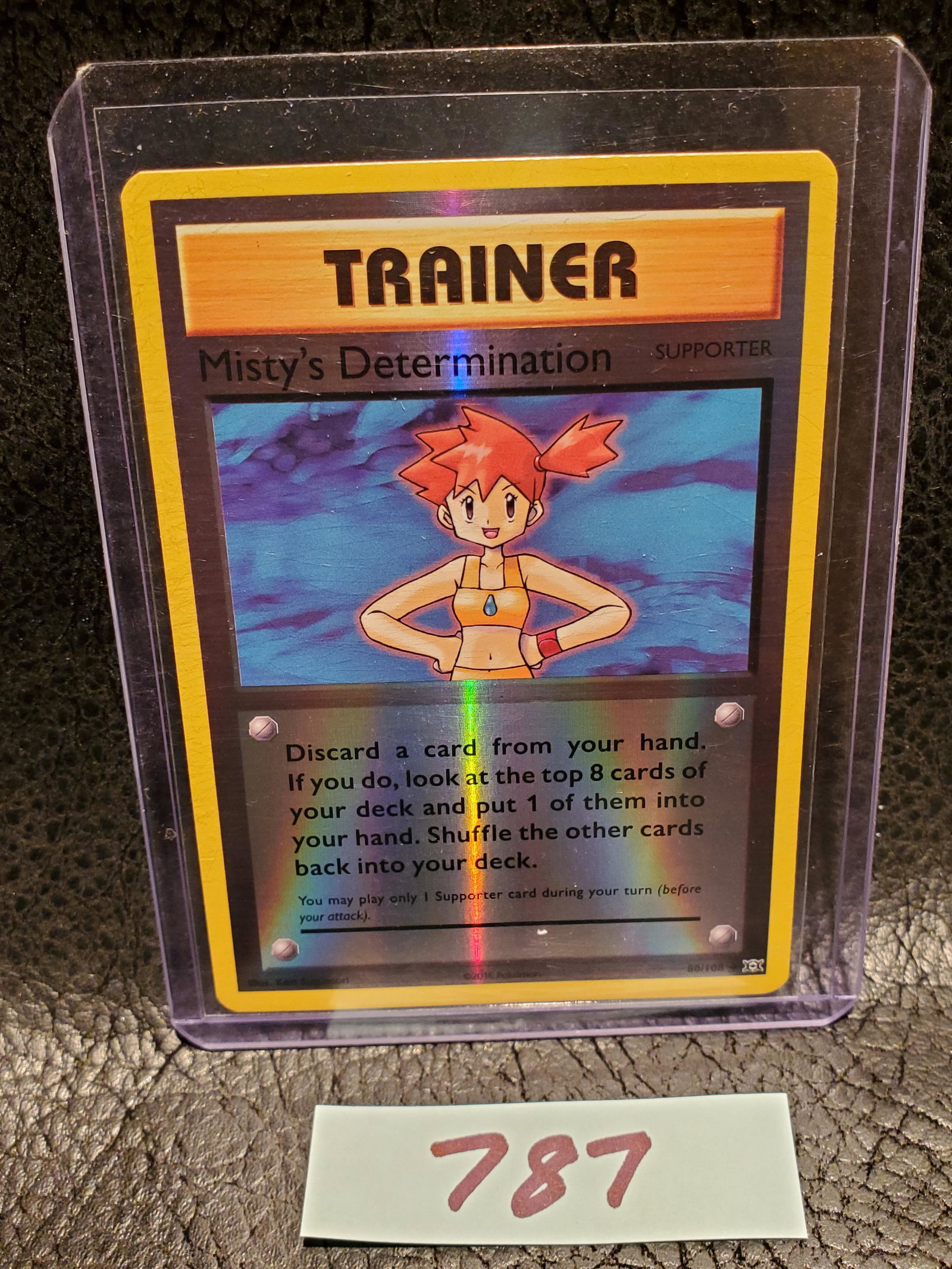Misty's Determination 2016 Pokemon XY Evolutions Reverse Holo Uncommon 80/108 (1 of 2)