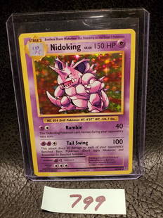 Nidoking 2016 Pokemon XY Evolutions Holo Rare 45/108: Nidoking 2016 Pokemon XY Evolutions Holo Rare 45/108