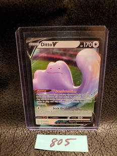 Ditto V 2021 Pokemon Shining Fates Ultra Rare 50/72: Ditto V 2021 Pokemon Shining Fates Ultra Rare 50/72