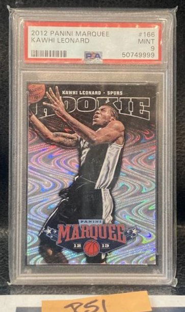 Kawhi Leonard 2012-13 Panini Marquee Swirlorama Rookie RC #166 PSA 9 Spurs MINT (1 of 2)