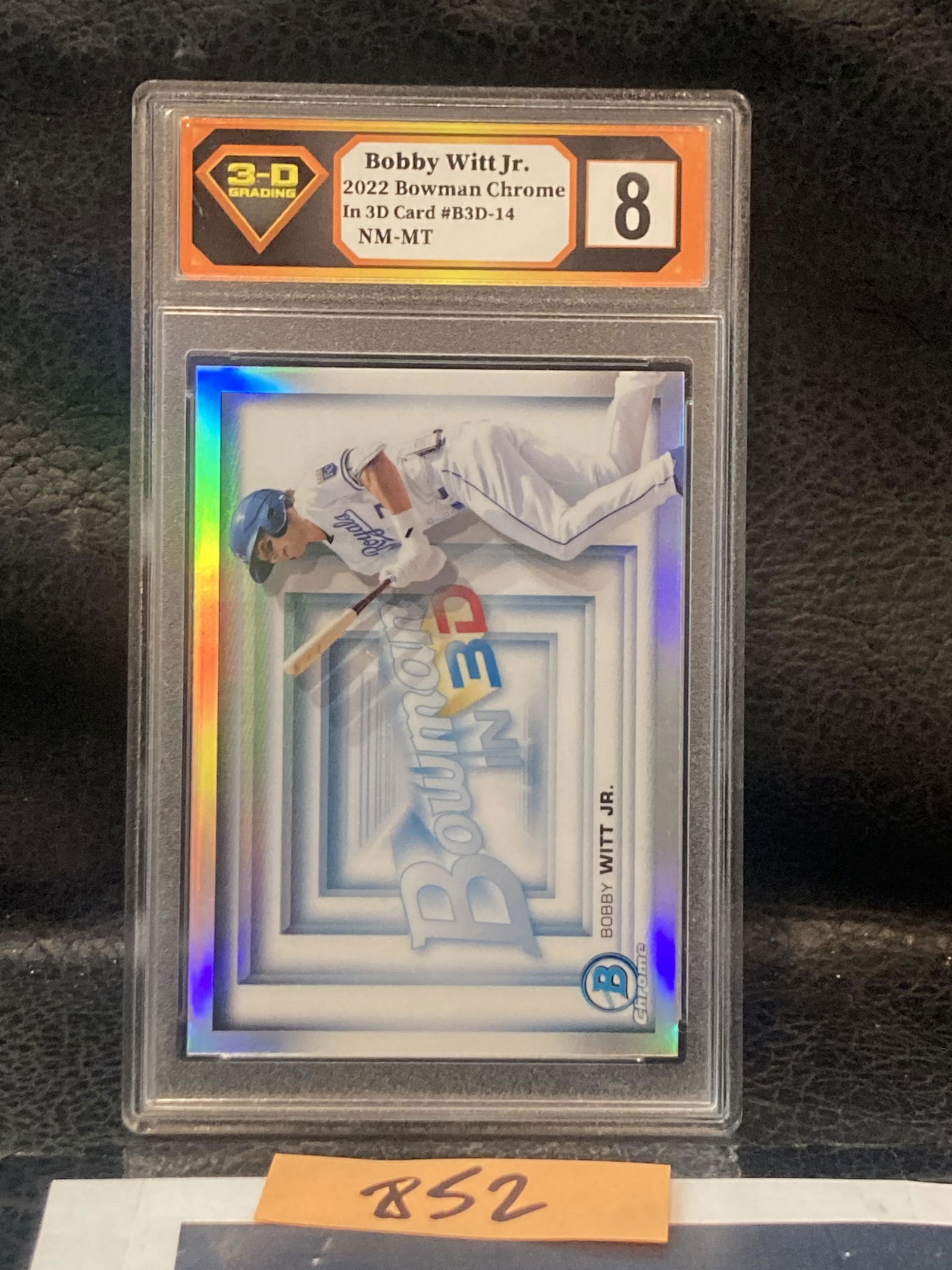 2022 Bowman Chrome Bobby Witt Jr. Bowman In 3D Refractor KC Royals #B3D-14 (1 of 2)