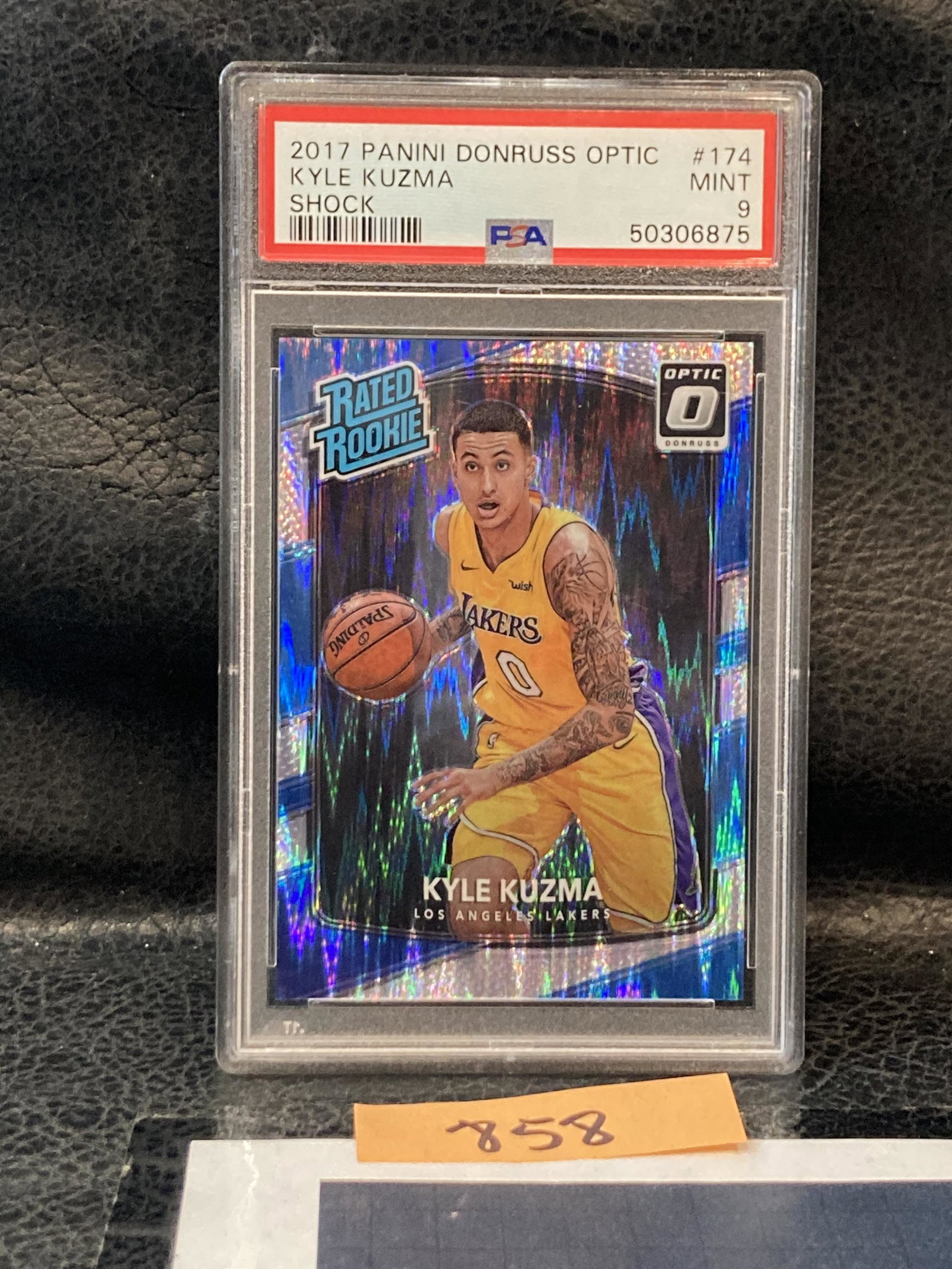KYLE KUZMA 2017-18 Panini Donruss Optic #174 Shock Rated Rookie PSA 9 RC SP (1 of 2)