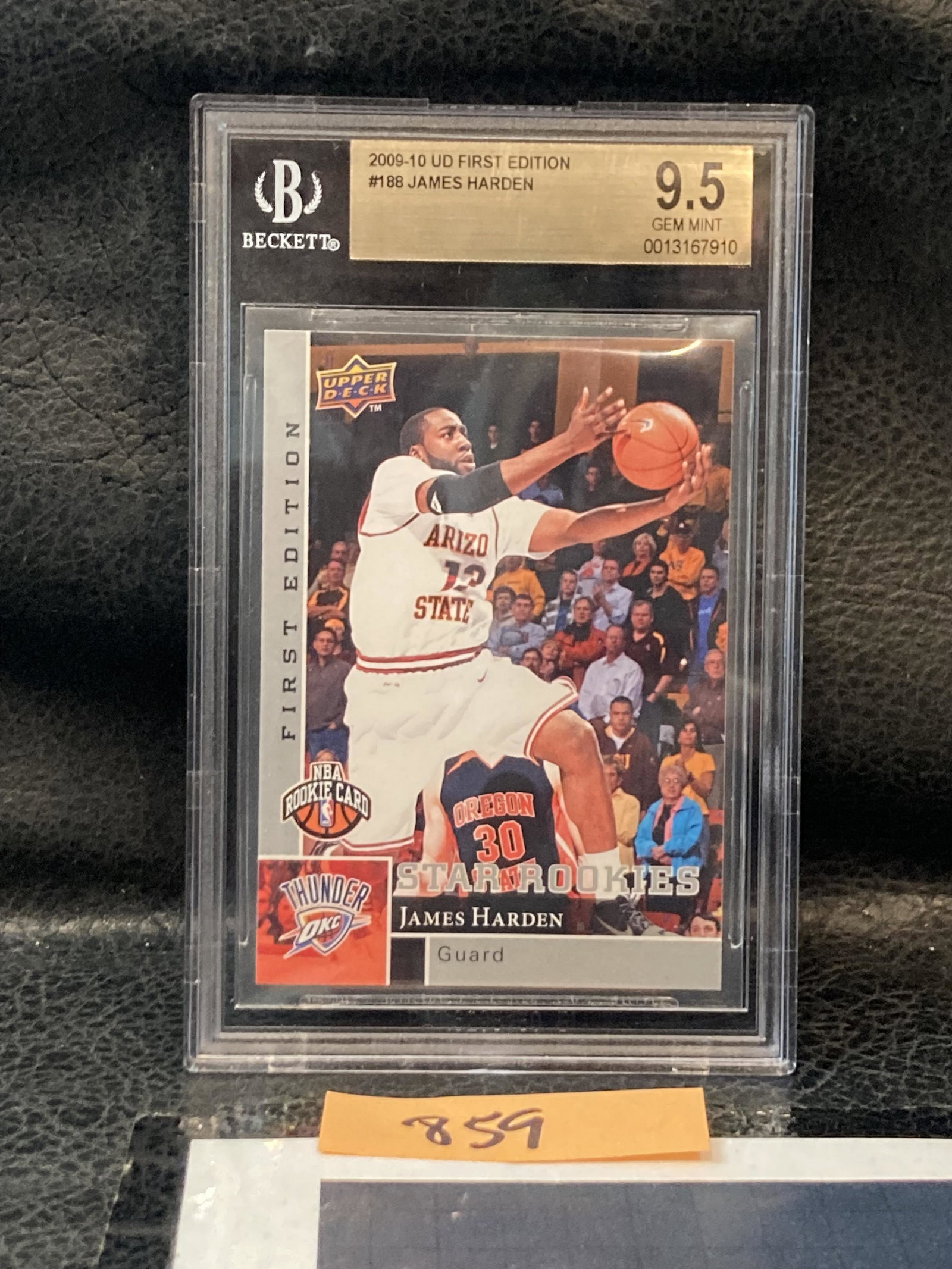 2009-10 Upper Deck James Harden RC BGS 9.5 Rookie Card #227 SP NO SUBS (1 of 2)