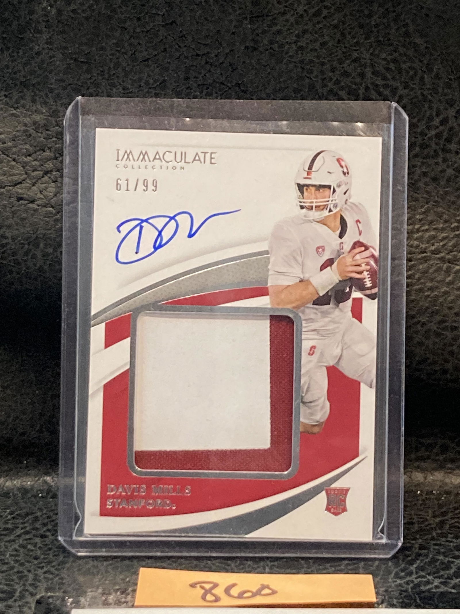 Davis Mills 2021 National Treasures Collegiate Rookie Patch Auto RC RPA #'d/99 (1 of 2)