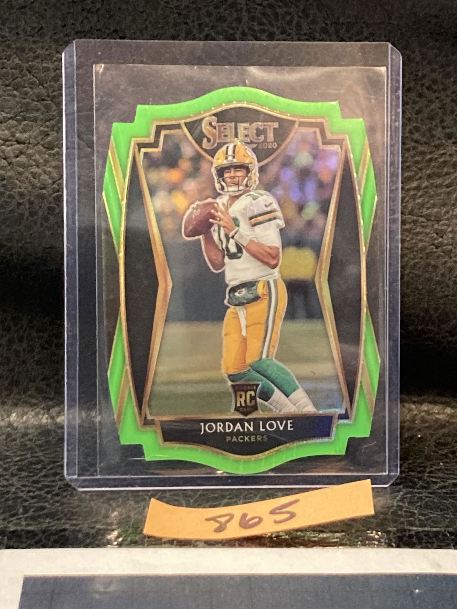 JORDAN LOVE 2020 Panini Select Premier Level neon green Prizm Die-Cut RC #147 (1 of 2)
