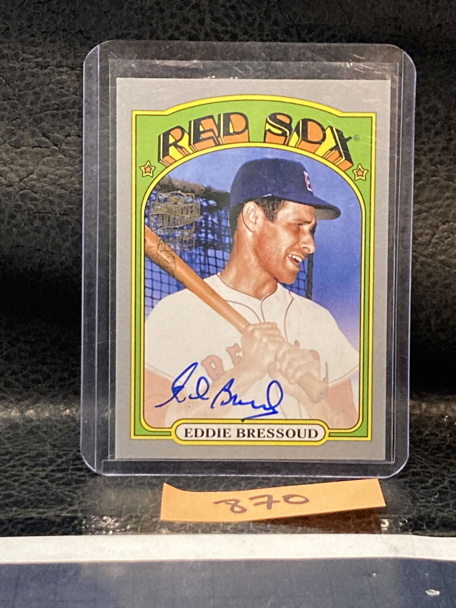 Eddie Bressoud 2022 Topps Archives Auto 1972 Fan Favorite Boston Red Sox 72FF-EB (1 of 2)