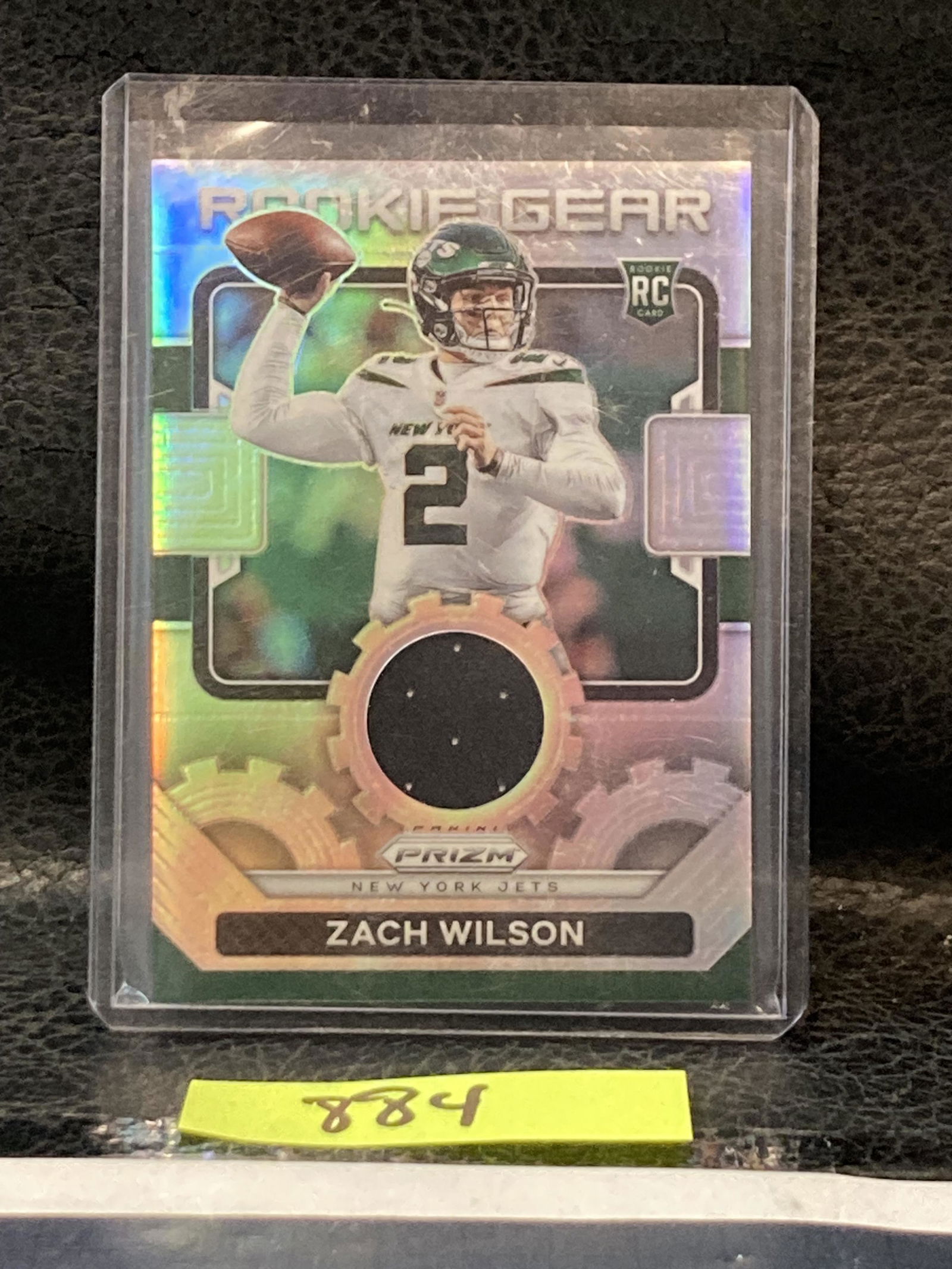 Zach Wilson 2021 Panini Prizm Rookie Gear Silver Holo Prizm Patch Card RC JETS (1 of 2)