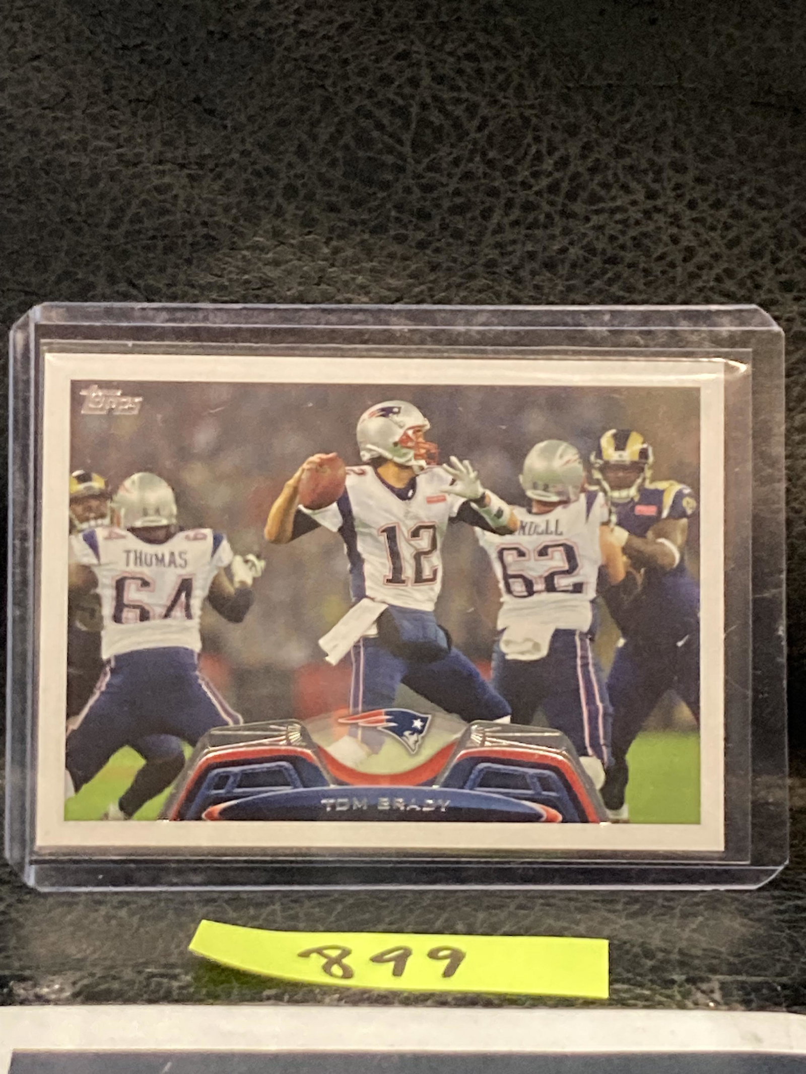 Tom Brady 2013 Topps #100 New England Patriots Rare Horizontal Photo Football Card (1 of 2)