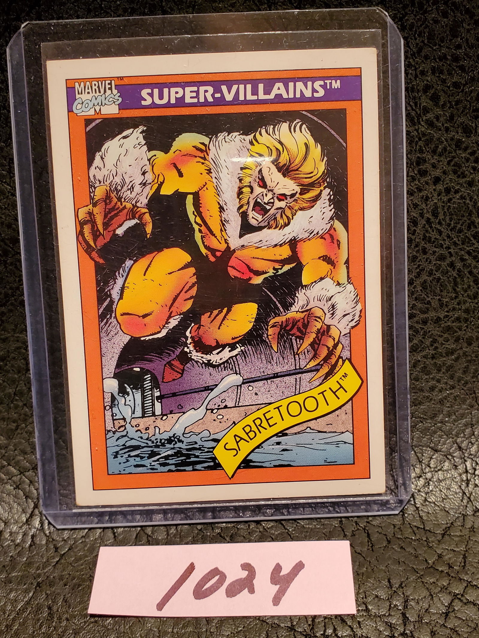 Sabretooth 1990 Impel Marvel Super Villians #57: Sabretooth 1990 Impel Marvel Super Villians #57