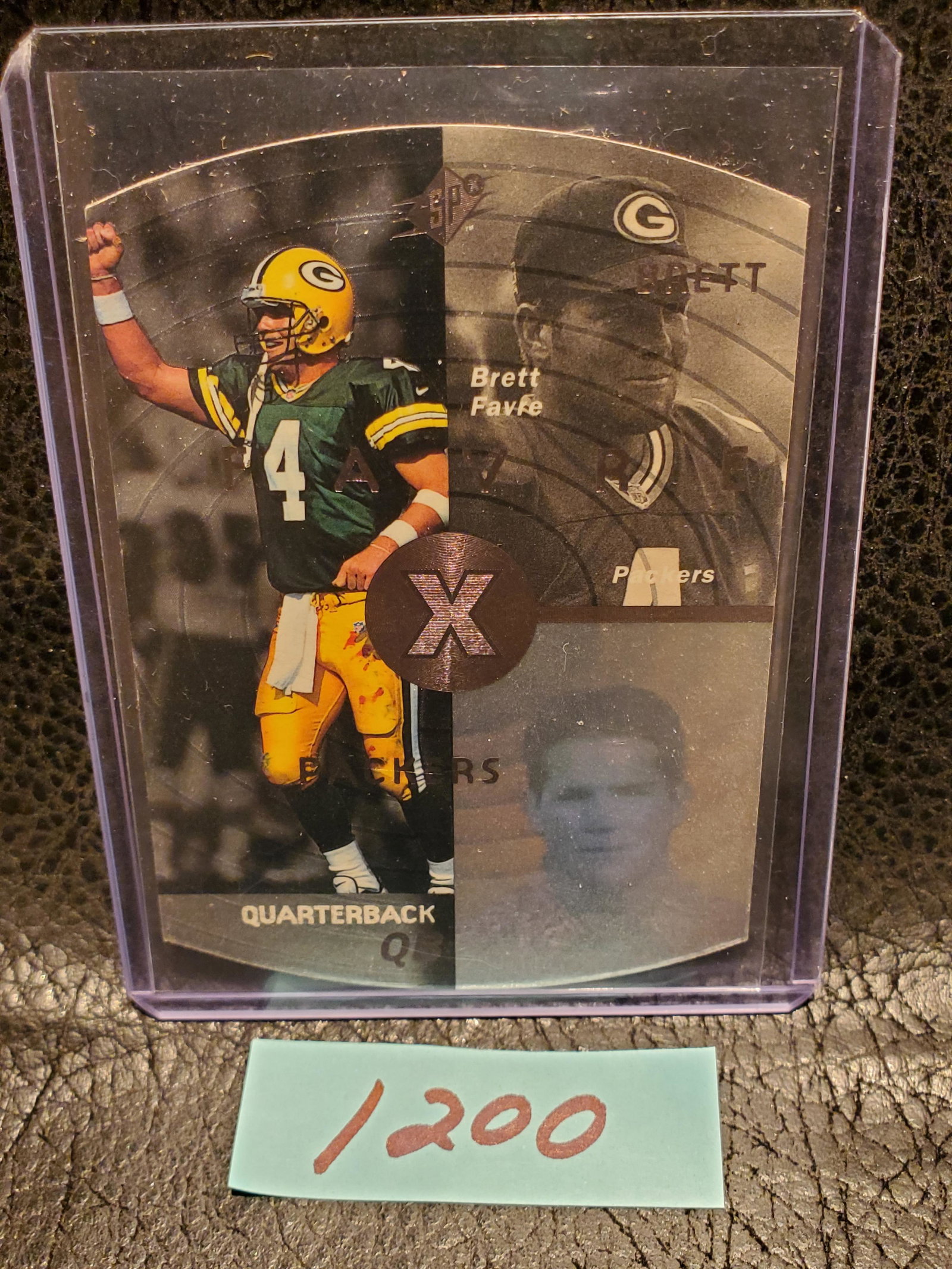 Brett Favre 1998 SPx Die Cut Green Bay Packers #18: Brett Favre 1998 SPx Die Cut Green Bay Packers #18
