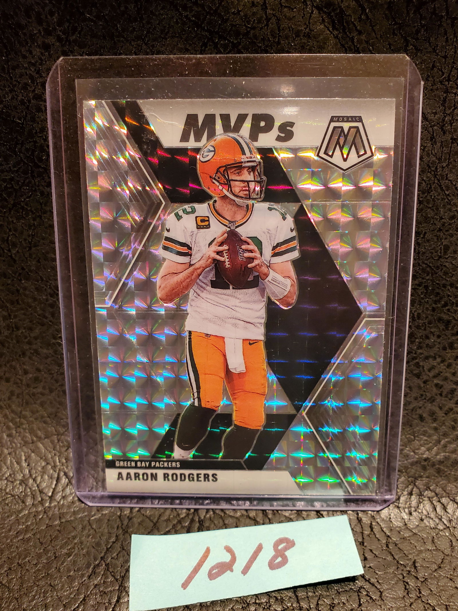 Aaron Rodgers 2020 Mosaic Silver MVPs Green Bay Packers #300 (1 of 2)