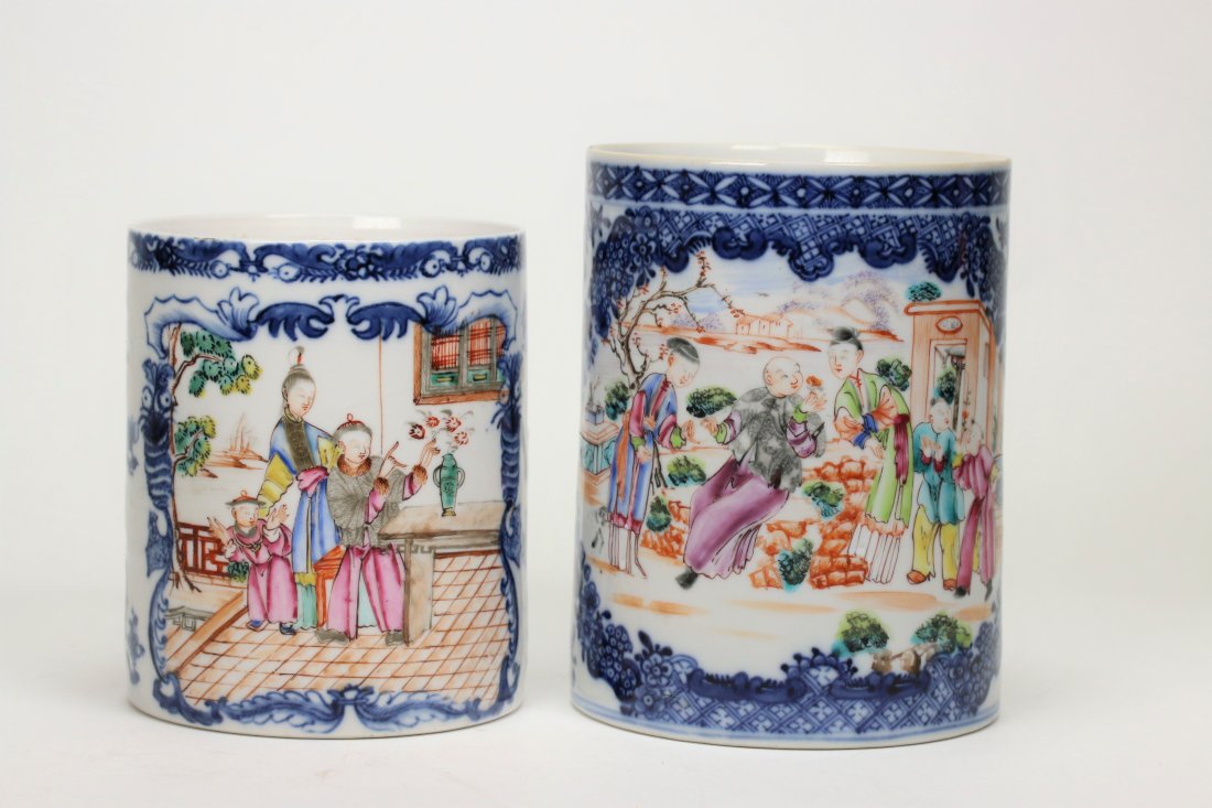 Two Chinese Export Porcelain Mug, 17th/18th Century (1 of 6)