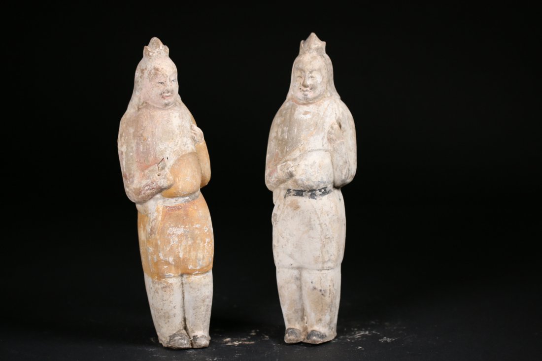 Two Chinese Pottery Figures,Sui danysty(589-218) (1 of 6)
