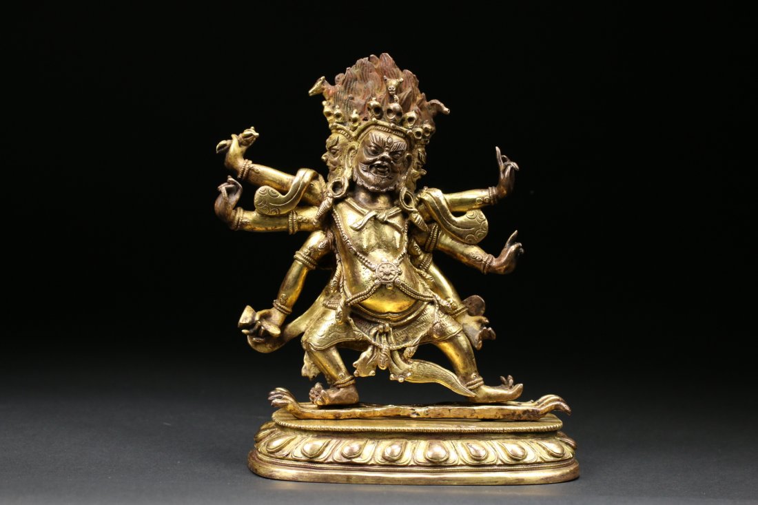 A Gilt-Bronze Figure of Vidyaraja (1 of 9)