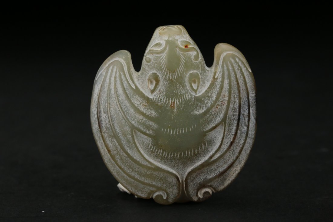 A Chinese archaistic jade bat (1 of 3)