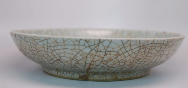 A Chinese Ge Yao plate (1 of 3)