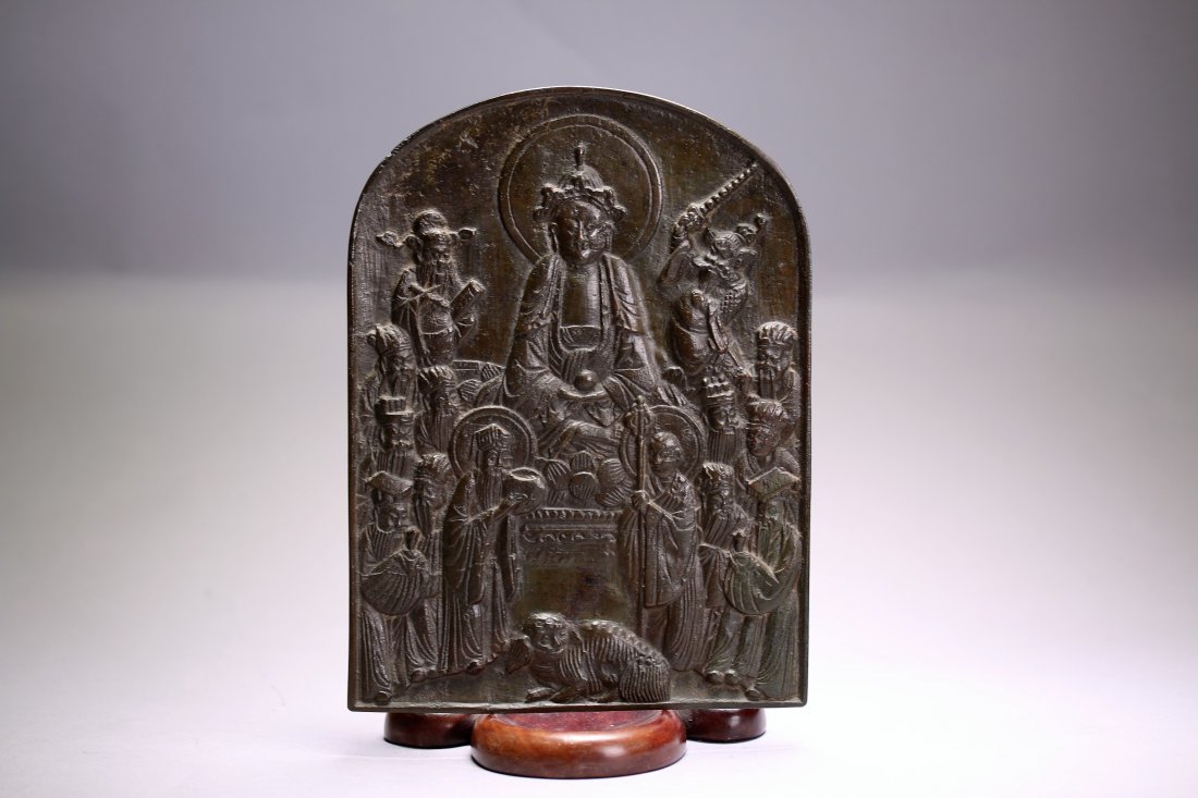 Chinese Religious Bronze Tablet (1 of 10)