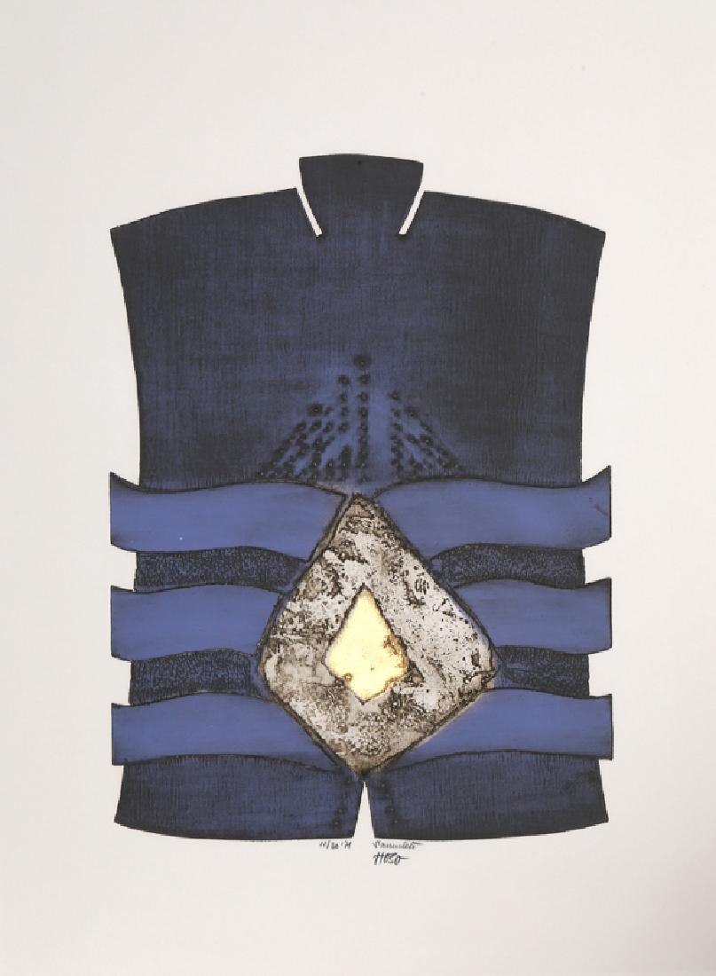 Dzevad Hozo, Samuleto, Aquatint Etching with Gold Leaf (1 of 1)