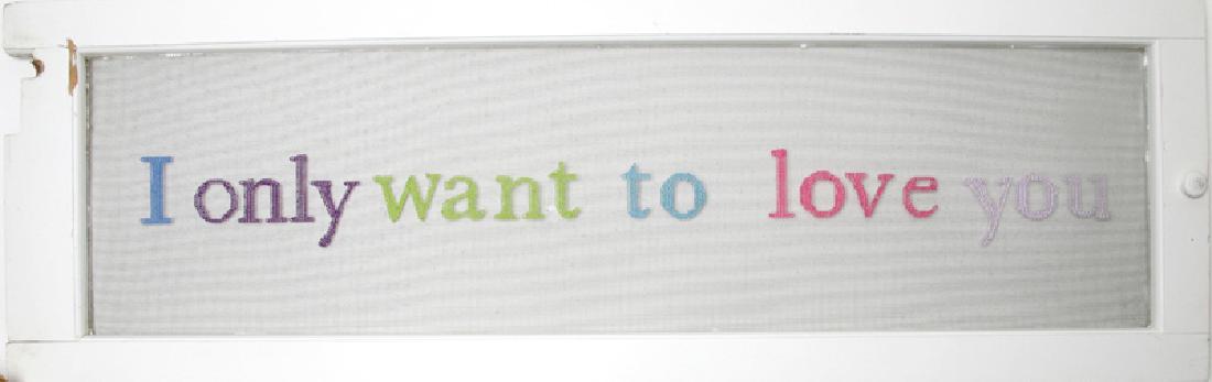 Debranne Cingari, I Only Want to Love You, Mixed Media: Artist: Debranne Cingari, American (1963 - ) Title: I Only Want to Love You Year: 2011 Medium: Mixed Media Assemblage, signed Size: 16 x 49.25 in. (40.64 x 125.1 cm)