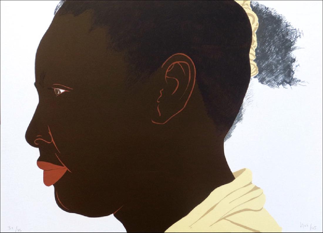 Ana Mercedes Hoyos, Sin Titulo - Portrait, Lithograph: Artist: Ana Mercedes Hoyos, Colombian (1942 - ) Title: Sin Titulo - Portrait Year: circa 2005 Medium: Lithograph, signed and numbered in pencil Edition: 36/75 Size: 20 x 30 in. (50.8 x 76.2 cm)