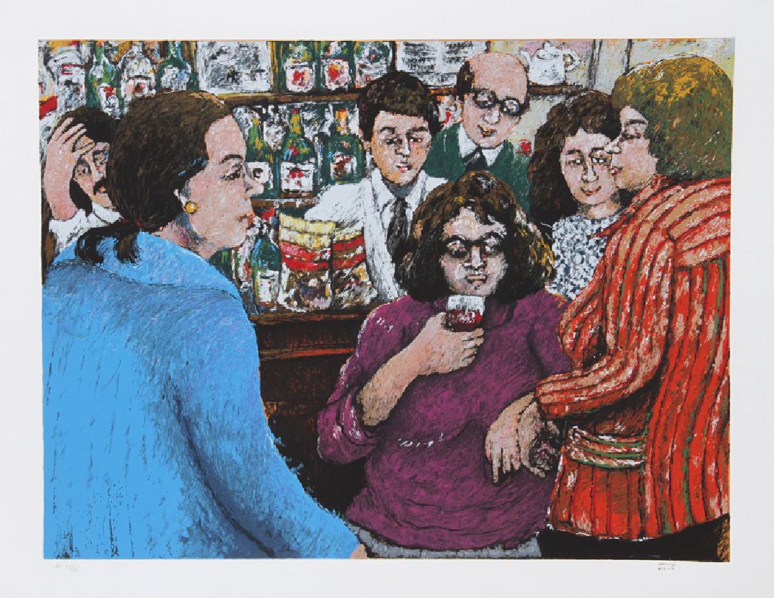 David Azuz, Dome Montparnasse Paris, Lithograph (1 of 1)