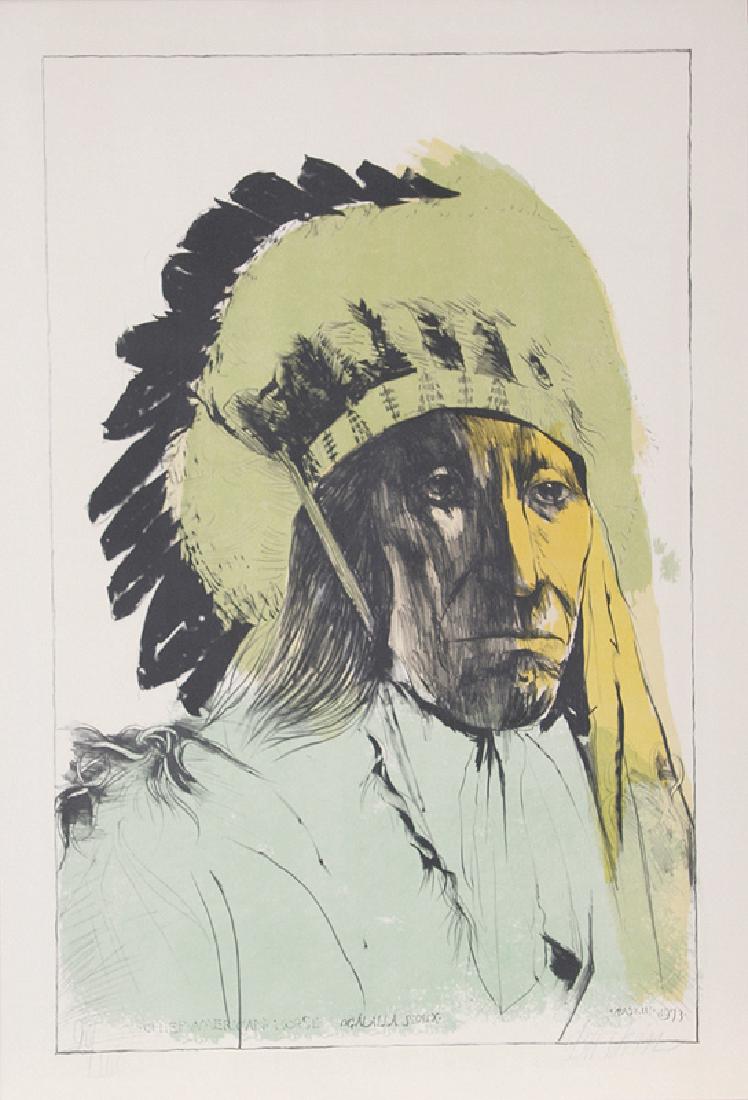 Leonard Baskin, Chief American Horse - Oglalla Sioux, (1 of 1)