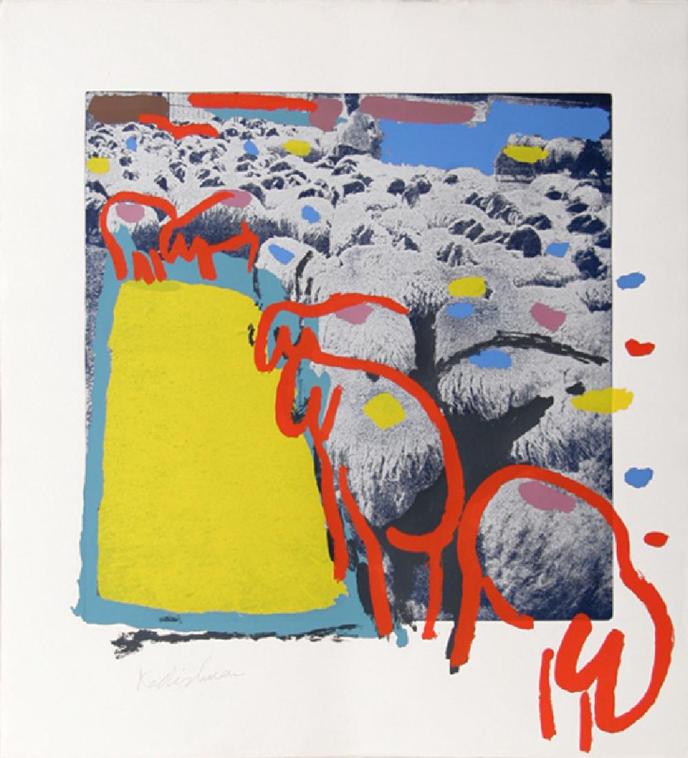 Menashe Kadishman, Sheep Portfolio 1, Serigraph and (1 of 1)