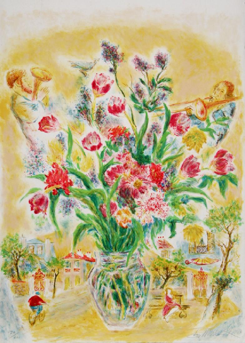Ira Moskowitz, Flowers 5, Lithograph (1 of 1)