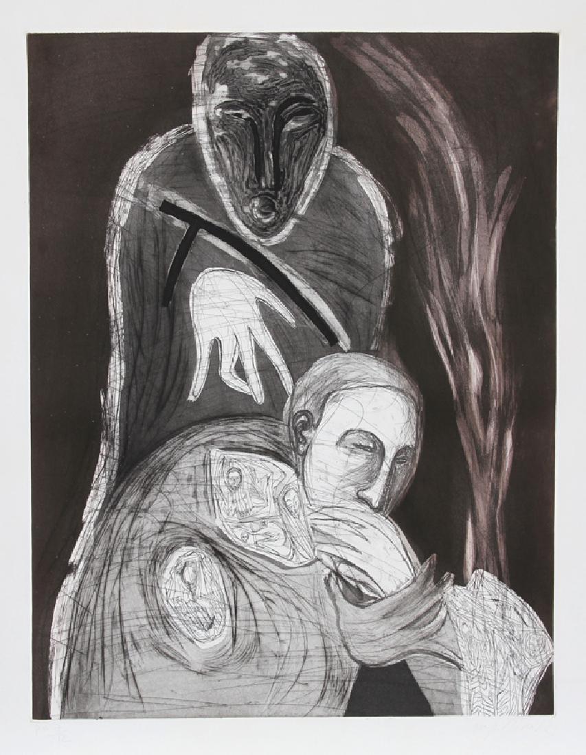 Mimmo Paladino, Ex-Giganti All'alba, Etching, Aquatint, (1 of 1)