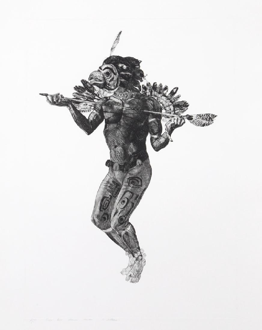 Ivan Valtchev, Bela Bela Shaman Dancer, Etching (1 of 1)
