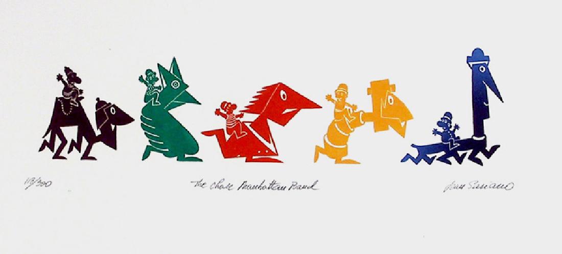 Jean Sariano, The Chase Manhattan Band, Intaglio (1 of 1)